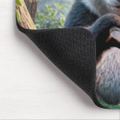 Panda Beer poten in hartvorm Muismat (Hoek)