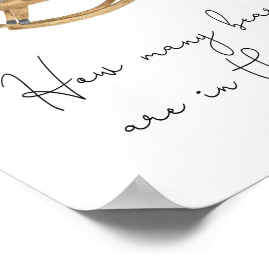 Panda Beer - Raad eens hoeveel beren er in de pot Poster (Hoek)