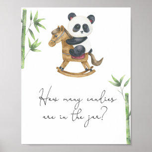 Panda beer - raad eens hoeveel snoepjes poster