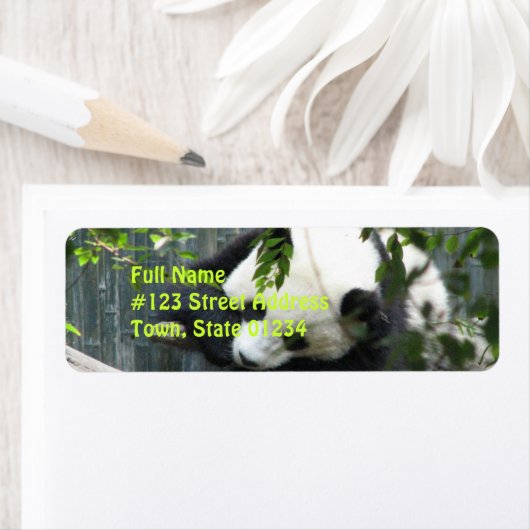 Panda Beer retour adreslabel Etiket (Insitu)