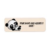 PANDA BEER Return Address Labels (Voorkant)