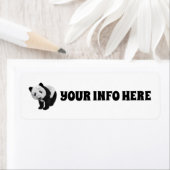PANDA BEER RETURN ADRES ETIKETTERS ETIKET (Insitu)