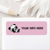 PANDA BEER RETURN ADRES ETIKETTERS ETIKET (Insitu)