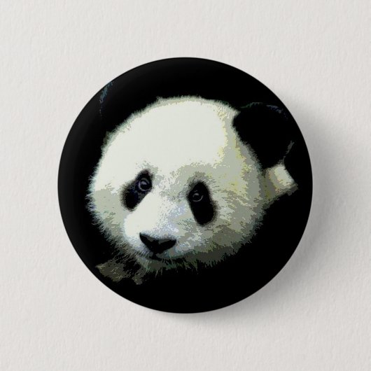 Panda Beer Ronde Button 5,7 Cm (Voorkant)