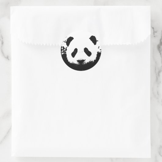 Panda Beer Ronde Sticker (Tas)
