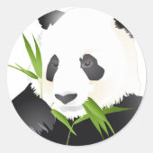 Panda Beer Ronde Sticker (Voorkant)