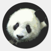 Panda Beer Ronde Sticker (Voorkant)