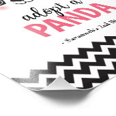 Panda Beer Roze Adopteer een dierenvriend partij t Foto Afdruk (Hoek)