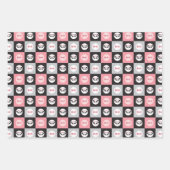 Panda Beer roze cadeau Inpakpapier Vel (Voorkant 3)