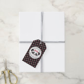 Panda Beer Roze Meisjes Verjaardagsfeestje Cadeaulabel (Met Touw)