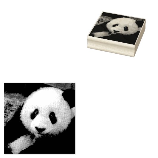 PANDA BEER RUBBER STEMPEL (Gestempeld)