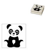 Panda Beer Rubberstempel (Gestempeld)