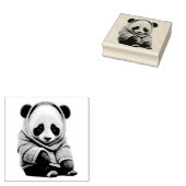 Panda Beer Rubberstempel (Gestempeld)