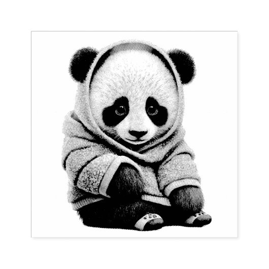Panda Beer Rubberstempel (Afrduk)