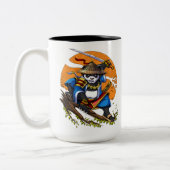Panda Beer Samurai Ninja Tweekleurige Koffiemok (Links)