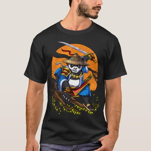 Panda Beer Samurai T-shirt (Voorkant)