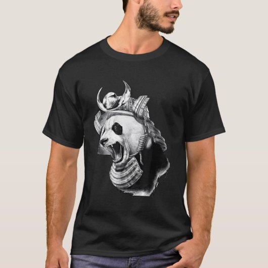 Panda Beer Samurai Warrior T-shirt (Voorkant)