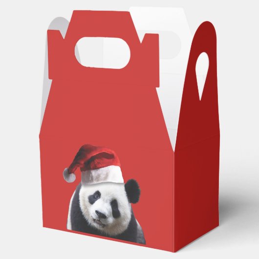 Panda Beer Santa Claus Bedankdoosjes (Geopend)