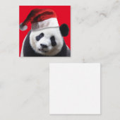 Panda Beer Santa Claus Notitiekaartje (Voorkant / Achterkant)