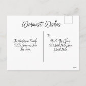 Panda Beer Santa Feestdagenkaart (Achterkant)