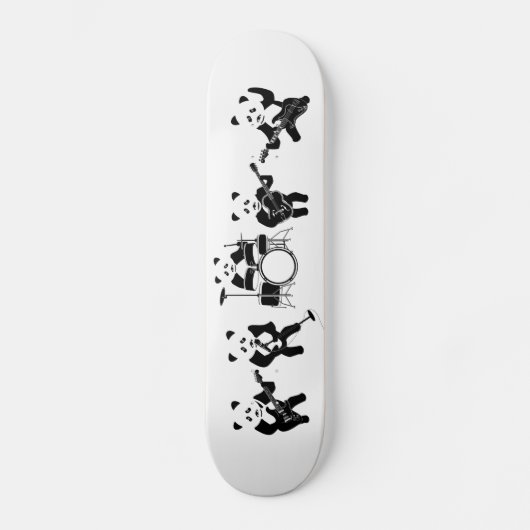 Panda Beer Schattigee Band Skateboard (Voorkant)