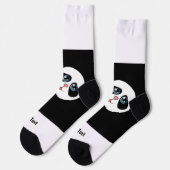 Panda Beer Schattigee foto tekst toevoegen Stijlvo Sokken (Links)