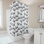 Panda Beer Shower Curtain Douchegordijn (In situ)