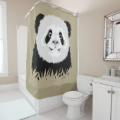 Panda Beer Shower Curtain Douchegordijn (In situ)