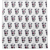 Panda Beer Shower Curtain Douchegordijn (Voorkant)