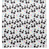 Panda Beer Shower Curtain Douchegordijn (Voorkant)