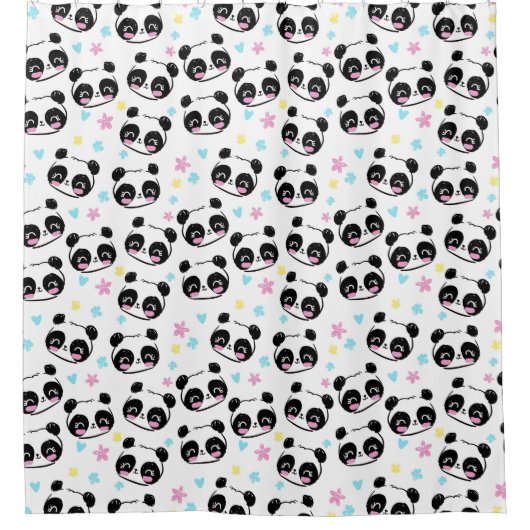 Panda Beer Shower Curtain Douchegordijn (Voorkant)