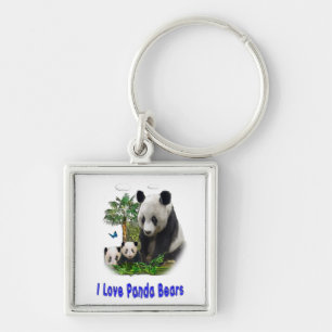 Panda beer sleutelhanger