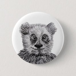 Panda Beer Smile Standaard, 2¼ inch ronde Button
