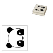 Panda Beer Stamp Rubberstempel (Gestempeld)