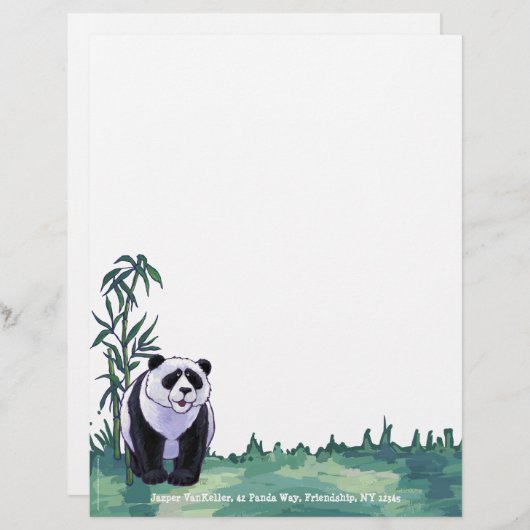 Panda Beer Stationery (Voorkant / Achterkant)
