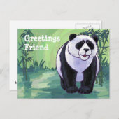 Panda Beer Stationery Briefkaart (Voorkant / Achterkant)