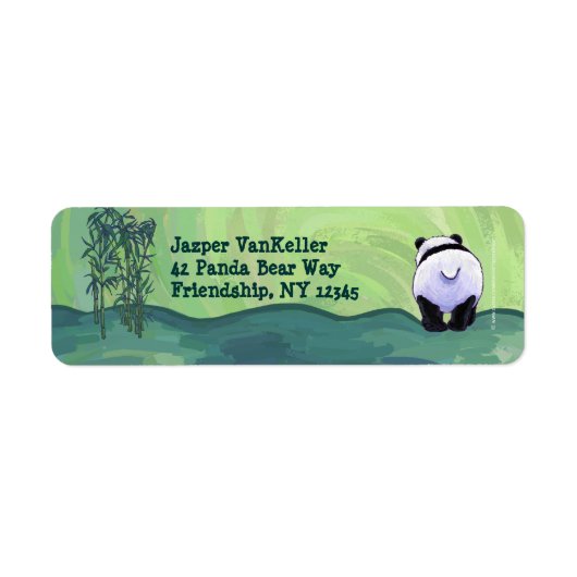 Panda Beer Stationery Etiket (Voorkant)