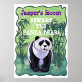 Panda Beer Stationery Poster (Voorkant)