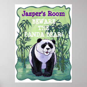 Panda Beer Stationery Poster