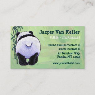 Panda Beer Stationery Visitekaartje
