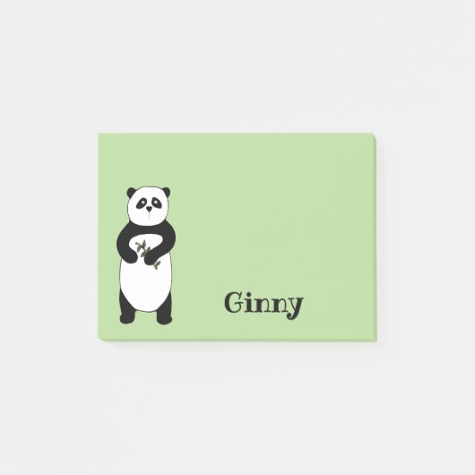 Panda Beer Sticky Note Pad (Voorkant)