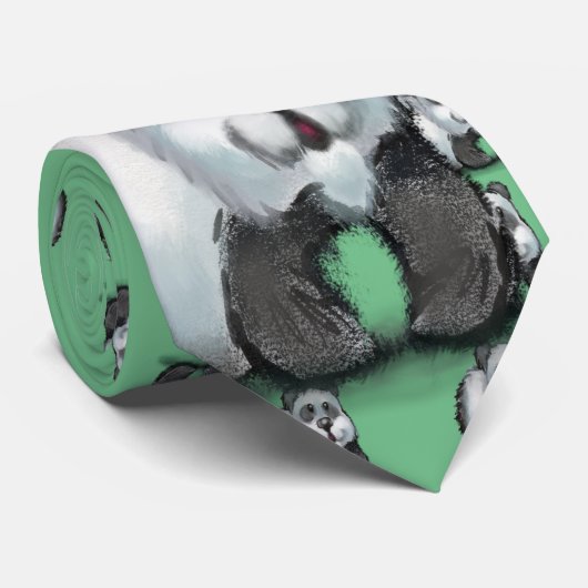 Panda Beer Stropdas (Opgerold)