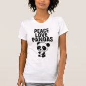 Panda Beer T-shirts, vredesliefde T-shirt (Voorkant)