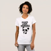 Panda Beer T-shirts, vredesliefde T-shirt (Voorkant volledig)
