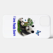 Panda-Beer-telefoongevallen Case-Mate iPhone Case (Achterkant (horizontaal))