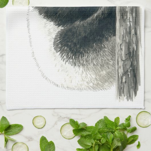 Panda beer theedoek (Gevouwen)