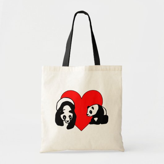 Panda Beer Tote Bag (Voorkant)