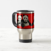Panda Beer Travel Mug Reisbeker (Voorkant links)