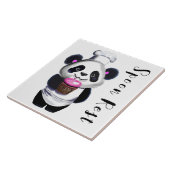 Panda Beer Trivet lepel rust Tegeltje (Zijkant)