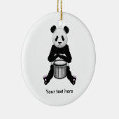 Panda Beer trommelillustratie Keramisch Ornament (Rechts)
